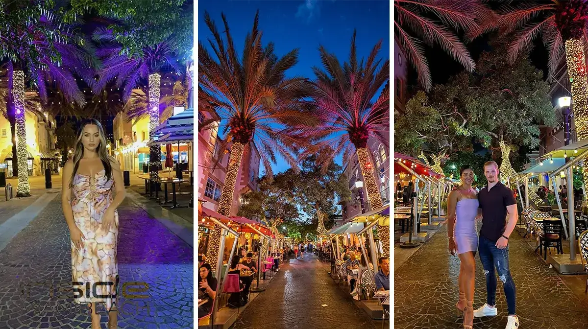 The romantic Espanola Way in Miami Beach
