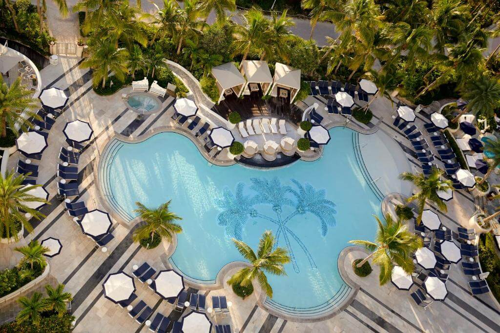 Interior of a luxurious suite at The Loews Miami Beach, emphasizing space and comfort