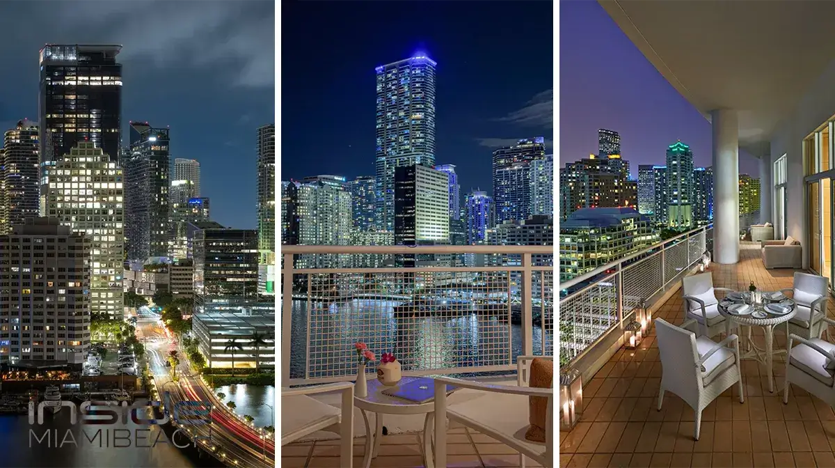 thousands of lights in Downtown Miami