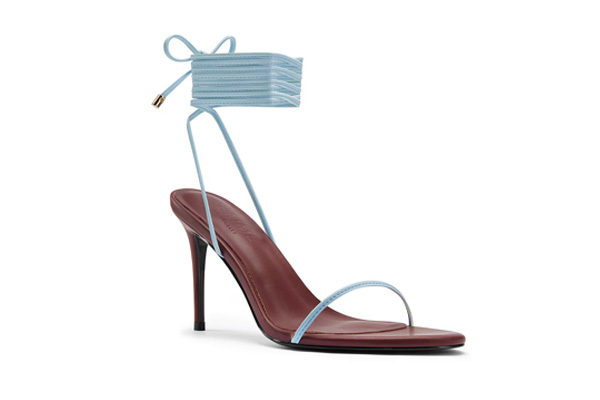 Barely There Lace Up Heel