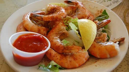 typical Shrimps in miami beach from the florida cost