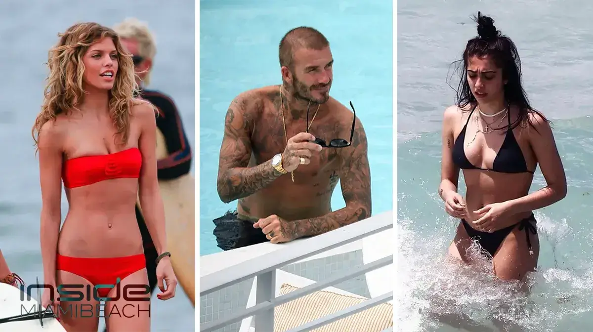 AnnaLynne McCord David Beckham Madonna daughter in Miami Beach