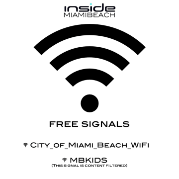 The Free WiFi signals in MIami Beach. Enjoy!