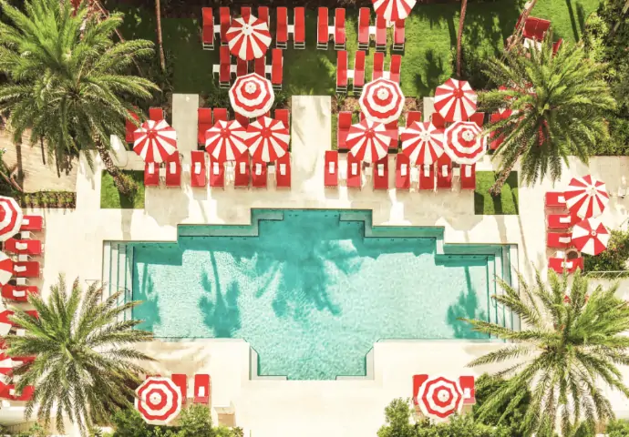 A luxurious room interior at Faena Hotel, displaying the lavish decor