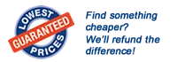 Find something cheaper? We'll refund the difference!