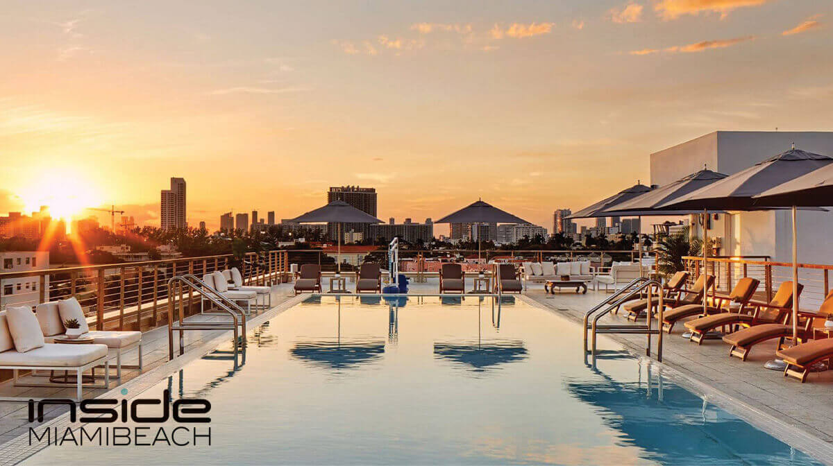 Rooftop pool bliss at The Betsy, a boutique hotel in Miami Beach